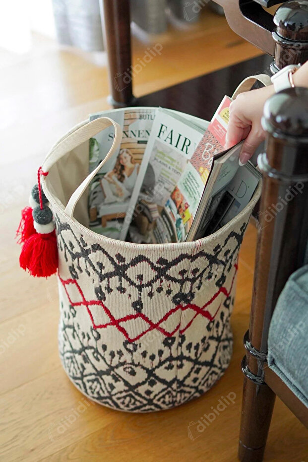 سلة دائرية من السجاد - 2