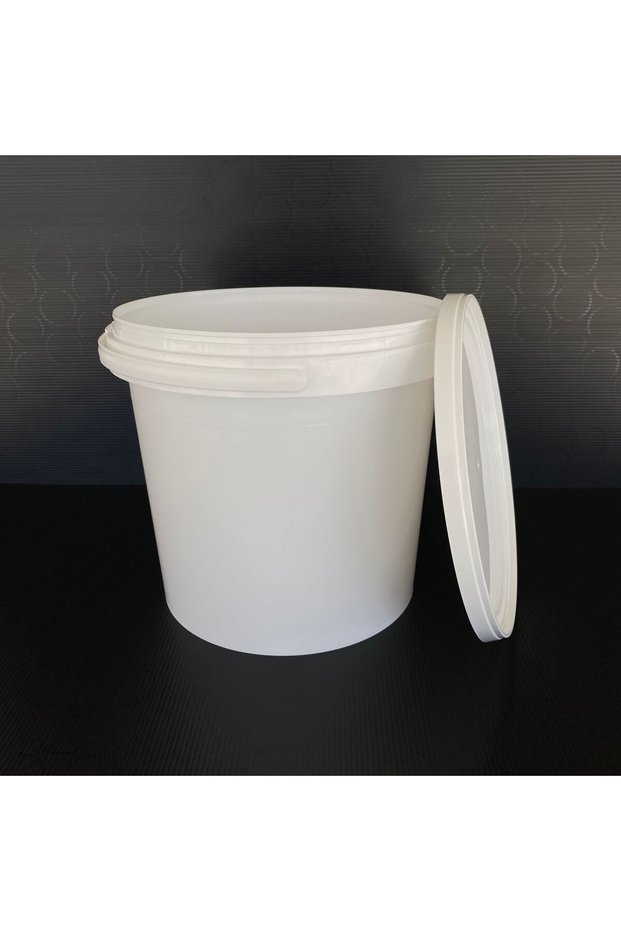 4 Pieces 10 Lt Plastic Bucket - 10 Lt with Handle Suitable for Traveling with Anti-Smelly Locked Lid