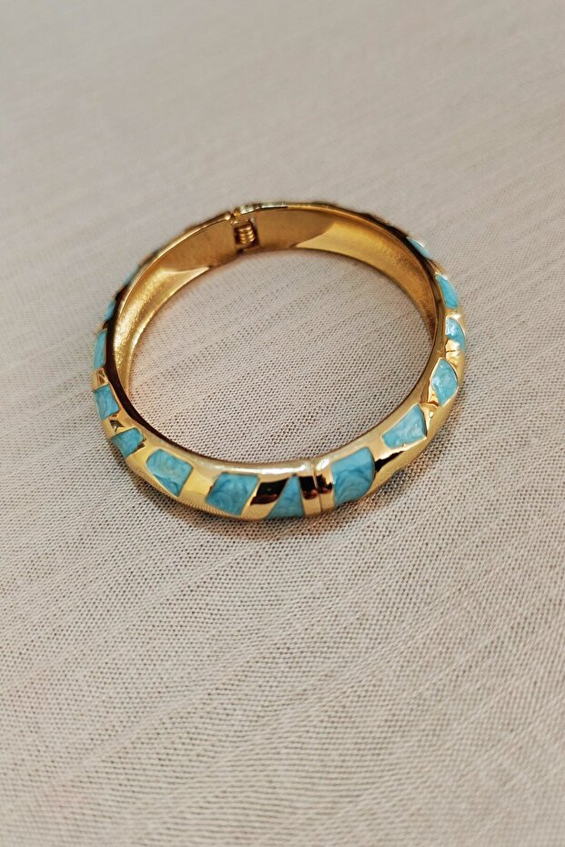 Turkuaz Mineli Bilezik - 1