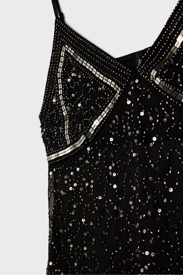 Nakışlı askılı üst - 7