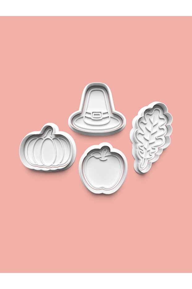 Vegetable Fruit Figure Cookie Mold and Sugar Dough Mold Set of 4