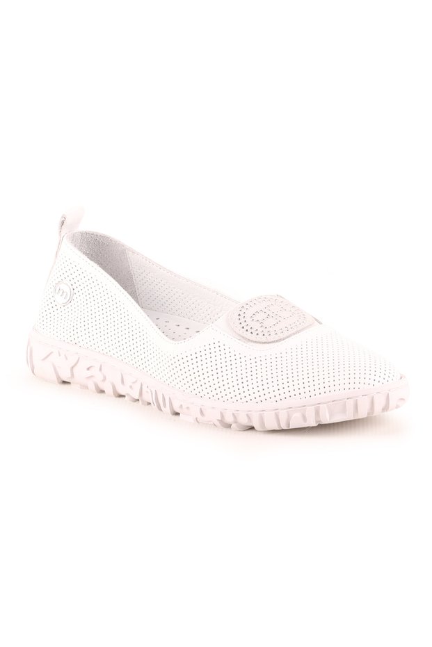 135 Women's Genuine Leather Ballerinas – Comfortable Daily Flat Heeled Summer Shoes