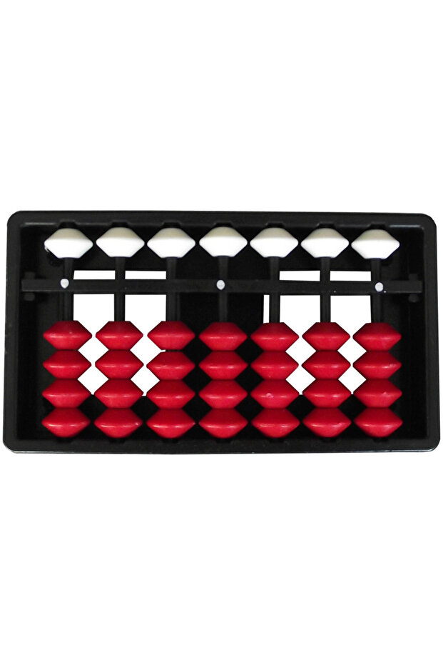 7 Step Soroban Student Mental Arithmetic Abacus - Red - White