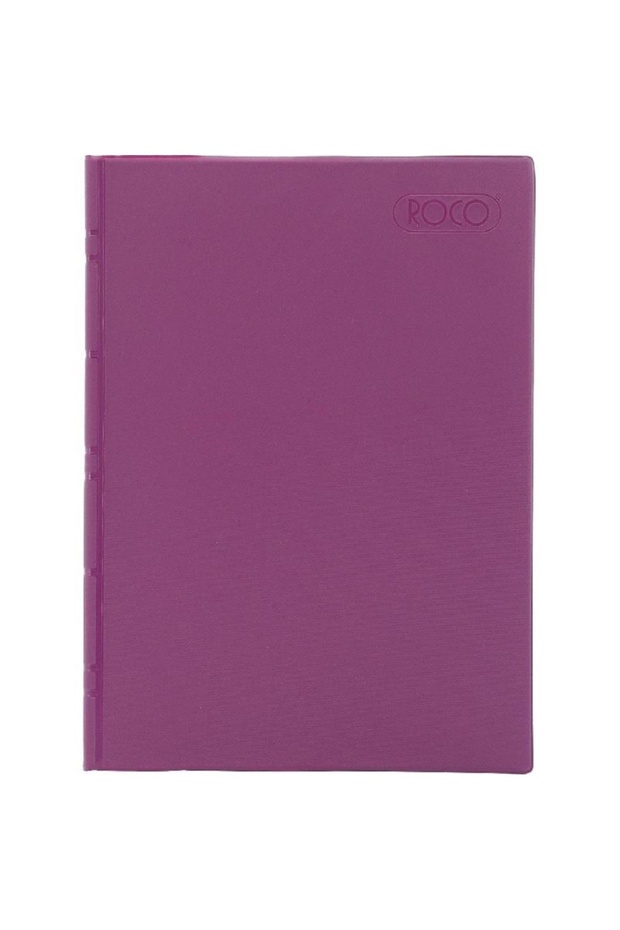 دفتر ملاحظات نيون B5، 40 ورقة مسطرة باللون الأرجواني - 1