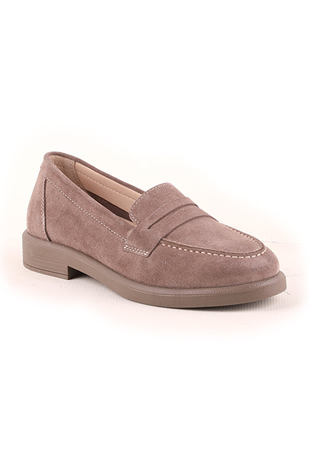 L04.703 Suede Leather Women's Loafer Shoes