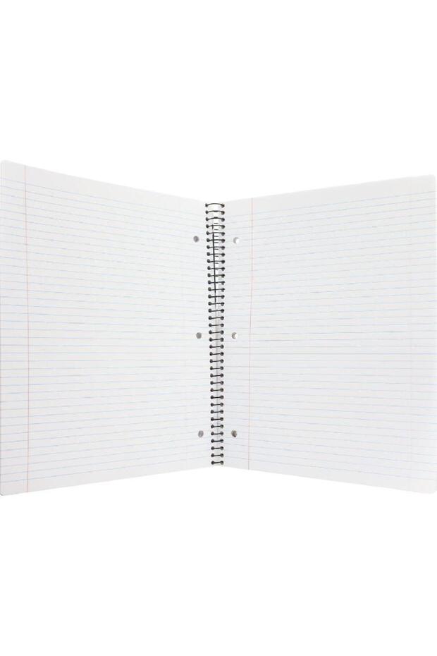 Neon Notebook A4 200 Sheets Lined Maroon - 2