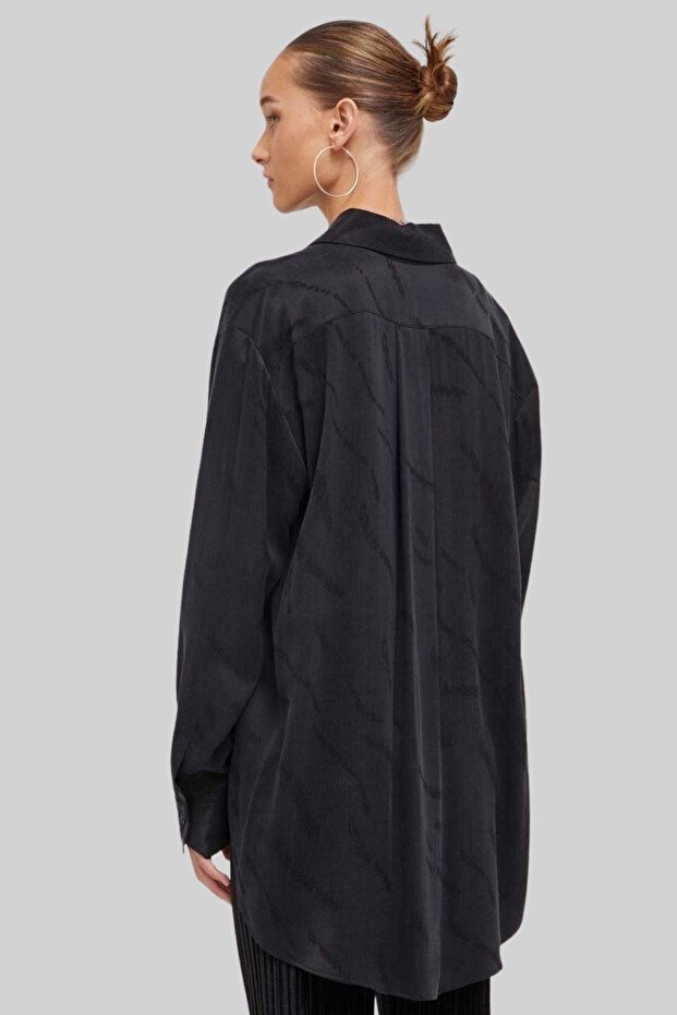 Kadın Regular Fit Gömlek Siyah - 3