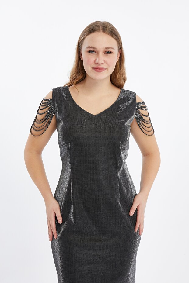 Special Fabric Plus Size Dress