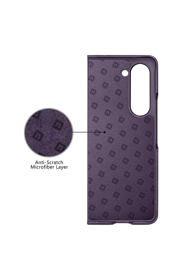 Samsung Galaxy Z Fold 5 Uyumlu Darbe Önleyici iç Yüzeyi Çizmez Magsafe Deri Arka Koruma Kılıf - 2
