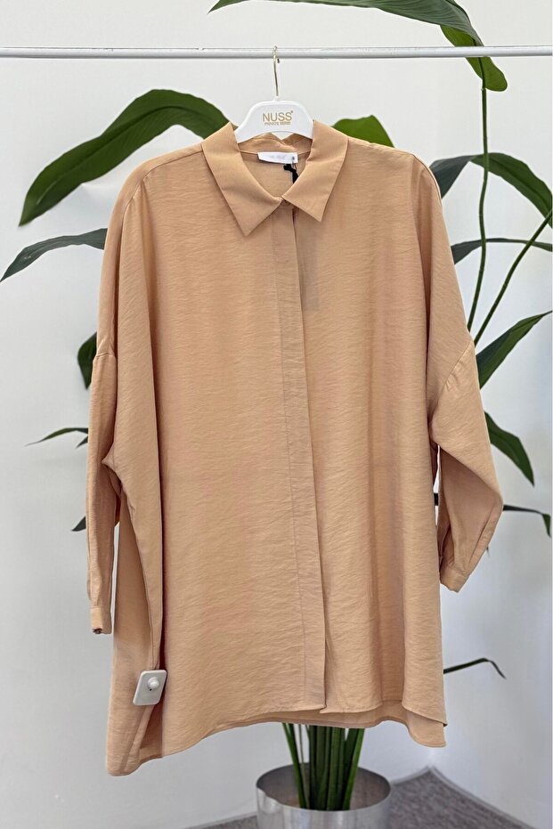 Y3001 Oversize Basic Gömlek - 1