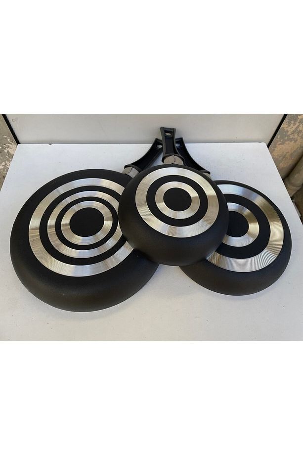3 lü Tava Seti 16cm-20cm-24cm Yapışmaz Yüzey Isıya Dayanıklı Şık ve Pratik - 3