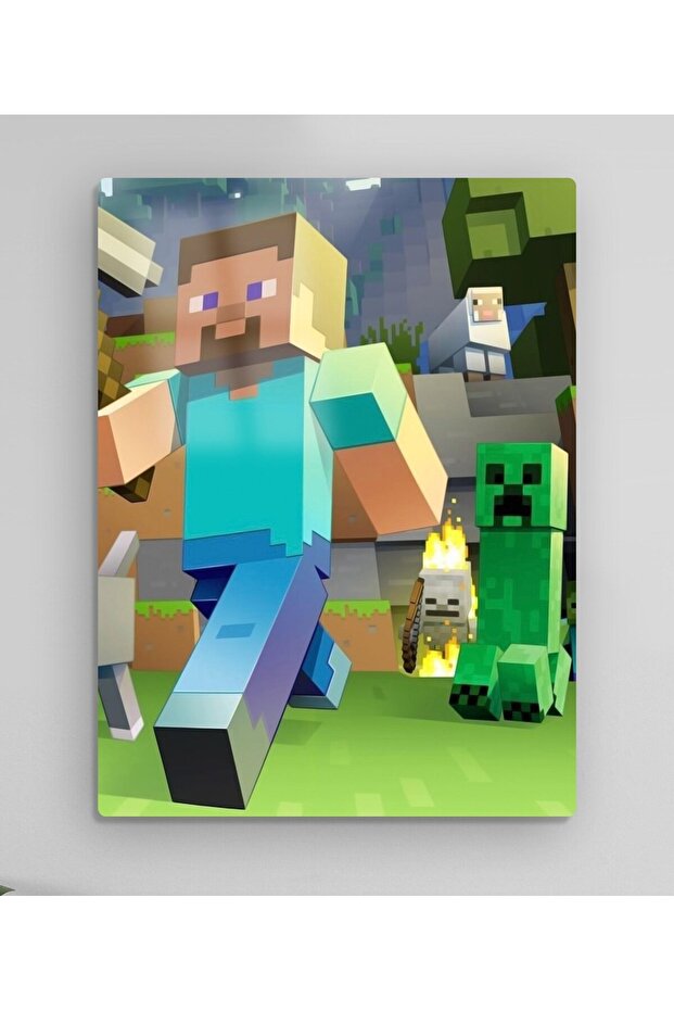 Minecraft Metal Tablo Model 1 - 2