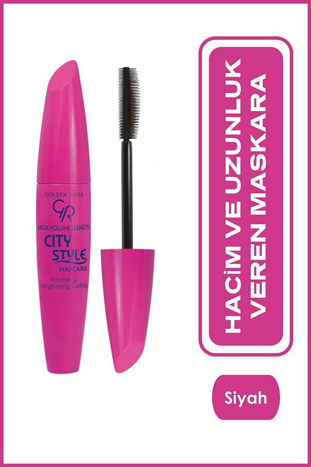 Mega Volume&Length City Style Mascara Hacim ve Uzunluk Veren Maskara 9 ml - 1