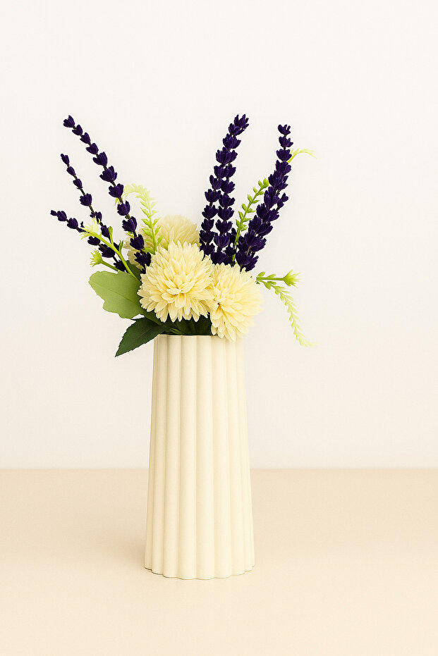 Dekoratif vazo (çiçekler fiyata dahil değildir ) - 3