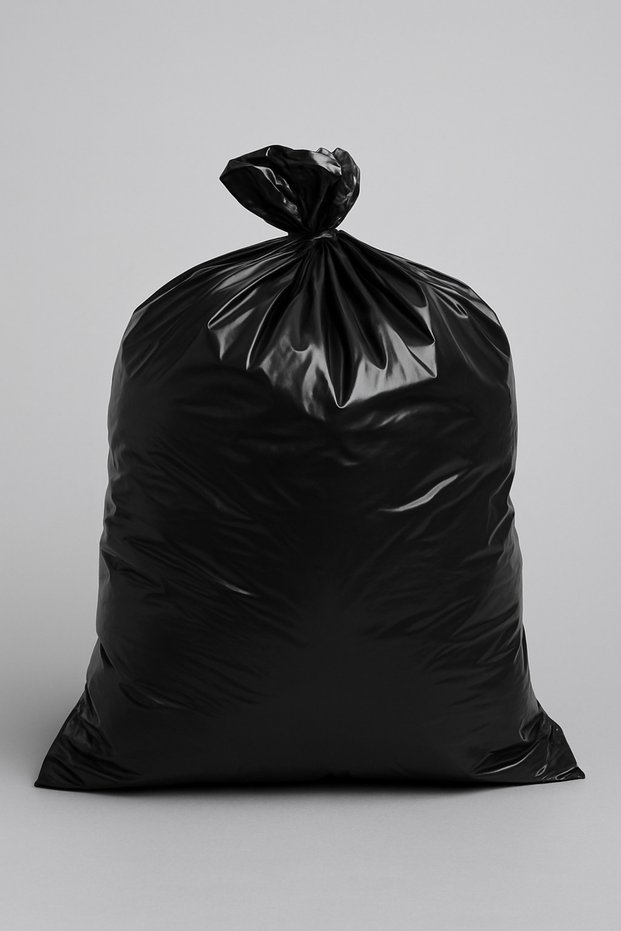 10 Pieces Industrial 80 X 110 cm Jumbo Black Handleless Bags (Debris Goods Garbage Transport Bags)