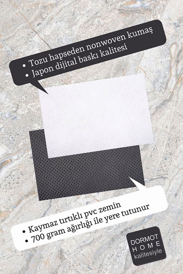Yüksek Kaliteli Dijital Baskı Piksel Görünümlü Şarkı Sözü Kapı Önü Paspası - 3