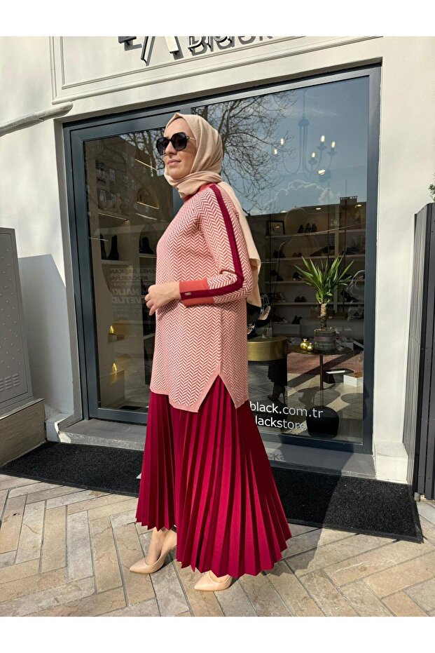 V Kadın Tunik Nar Çiçeği - 2