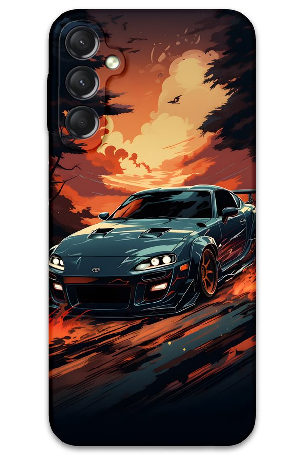 Galaxy A04S Compatible Car Pattern Phone Case + Screen Protector - 5766