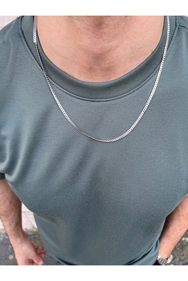 Yeşil Modal Erkek Basic Regular Fit Tshirt Rahat Kullanım - 2