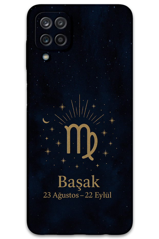 حافظة هاتف متوافقة مع هاتف Galaxy A22 بنمط Virgo + واقي شاشة - 5773