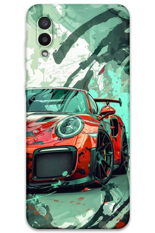 Galaxy A02 Compatible Car Pattern Phone Case + Screen Protector - 5765