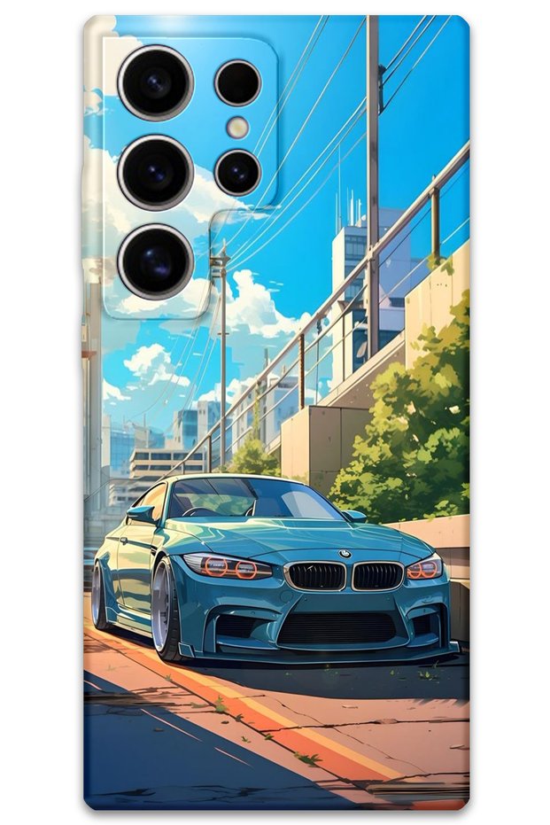 Galaxy S24 Ultra Compatible Car Pattern Phone Case + Screen Protector - 5760