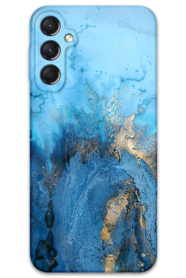 حافظة هاتف متوافقة مع هاتف Galaxy A54 بنمط رخامي + واقي شاشة - 5812