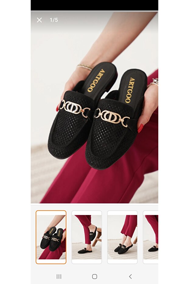 Women's Daily Closed Front Perforated Loafer Stone Stylish Comfortable Home, Street, Beach Slippers