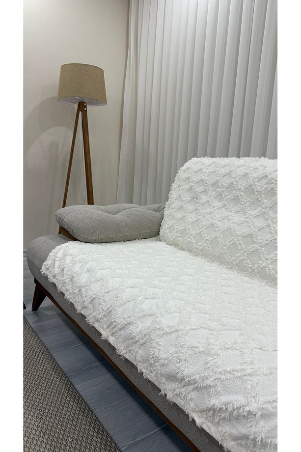 Koltuk Örtüsü Seti 2 Adet Ekru 180 x 240 - 2