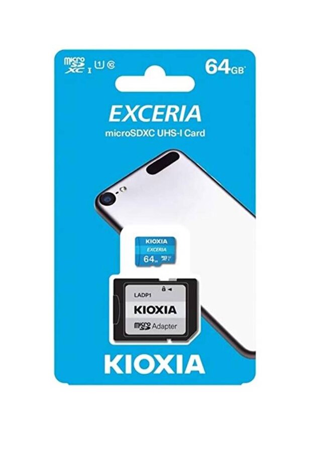 بطاقة ذاكرة Kioxia Exceria Lmex1l064gg2 سعة 64 جيجابايت بسرعة 100 ميجابايت/ثانية وقراءة بطاقة ذاكرة Microsd سريعة - 1