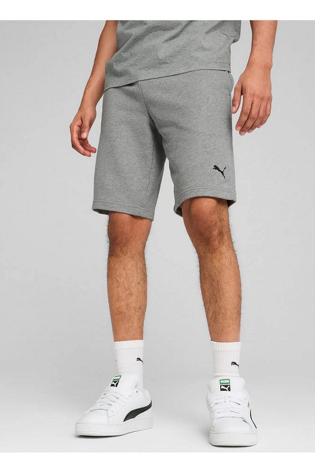 68259803 ESS Shorts Gri Lastikli Bel Regular Fit Düz Erkek Şort - 1