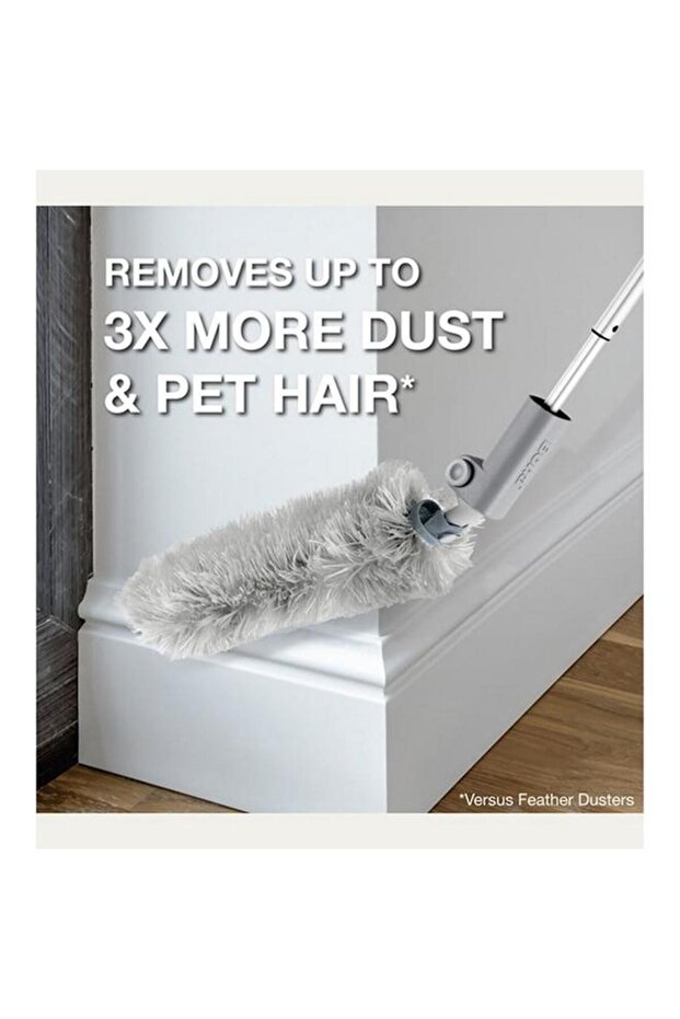 منفضة غبار عالية الأداء من بونا، قابلة لإعادة الاستخدام، تعمل بالكهرباء الساكنة، لون رمادي AX0003686 - 2