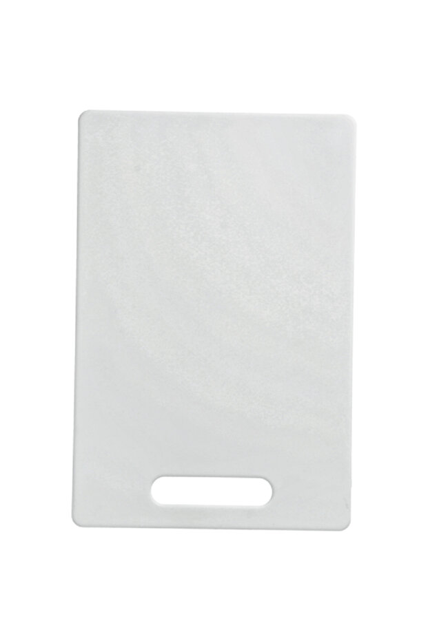 لوح تقطيع بلاستيكي أبيض متوسط - 1