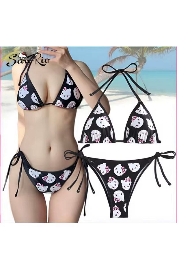 Hello Kitty Üçgen Bikini Takımı - 1