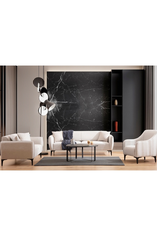 BELLİSİMO İKİLİ KOLTUK, KREM - 2