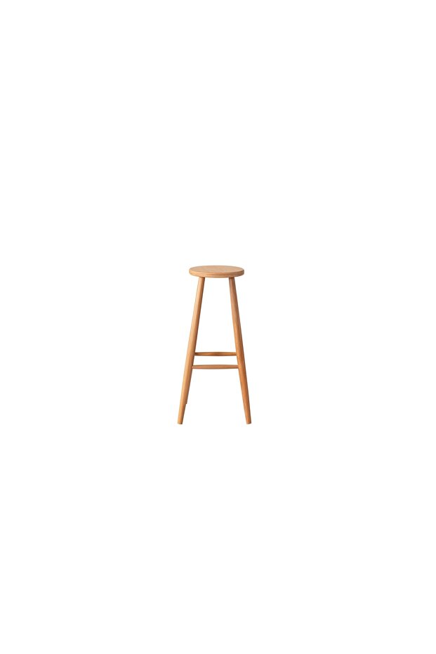 ZEUS AHŞAP BAR TABURESİ, BEJ - 3