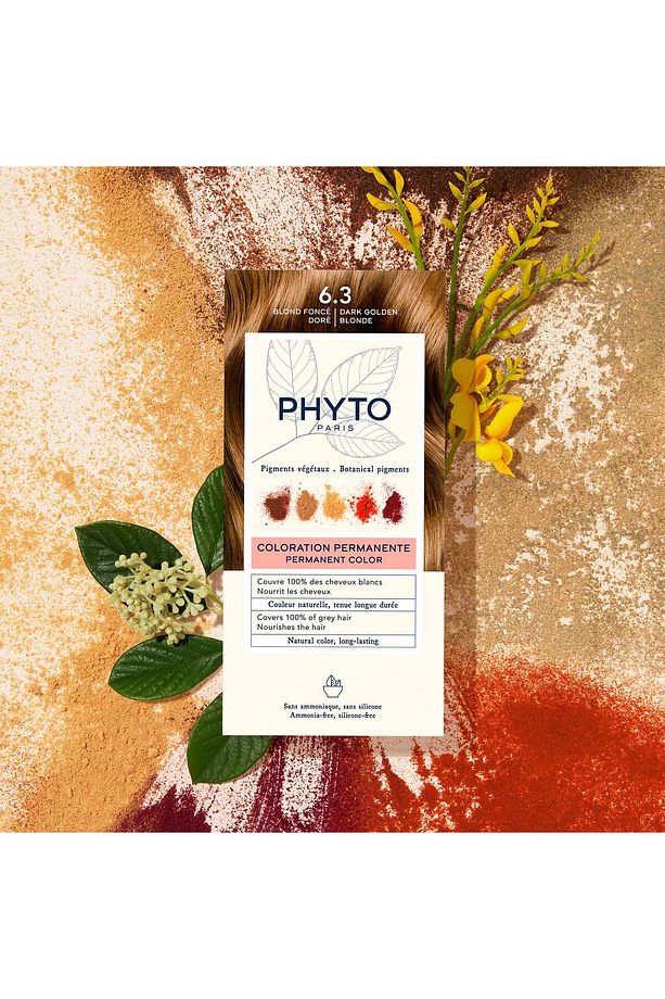 Phytocolor Amonyaksız Kalıcı Bitkisel Saç Boyası 6.3 Koyu Kumral Dore - 5