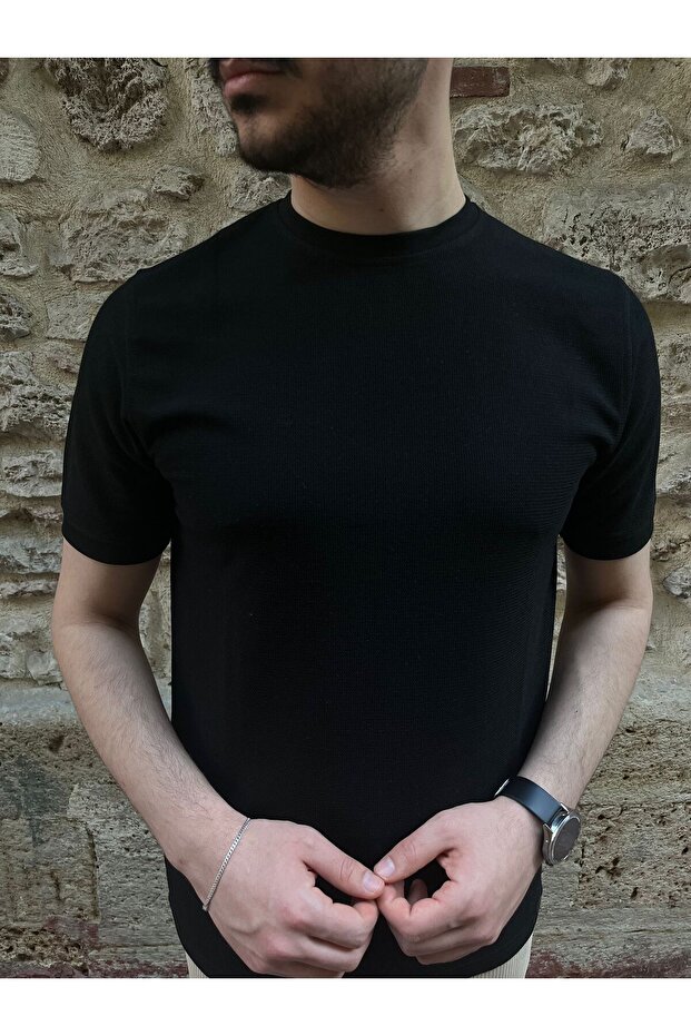 bumbac 100% bucăți Regular Fit basic Bărbați tricou - 1