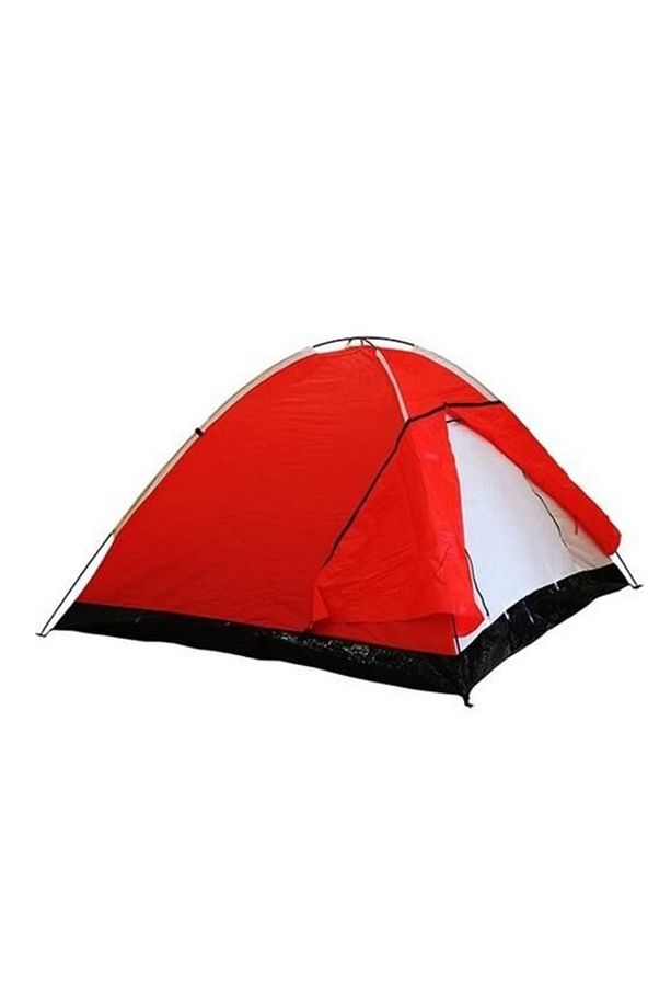 S. DFT 3 Kişi Tek Kat Kırmızı Çadır 220x200+70x130cm - 3