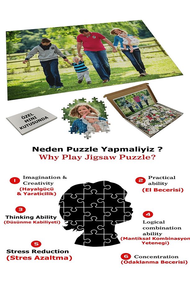 Yavru aslan ve yetişkin yansıması 500 Parça Puzzle Yapboz Çocuklar için Neşeli Hayvan Temalı - 5