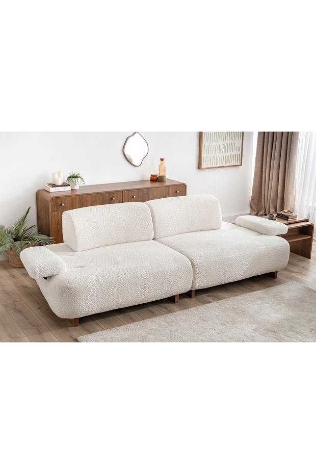 GİRONA ÜÇLÜ KOLTUK, EKRU - 3