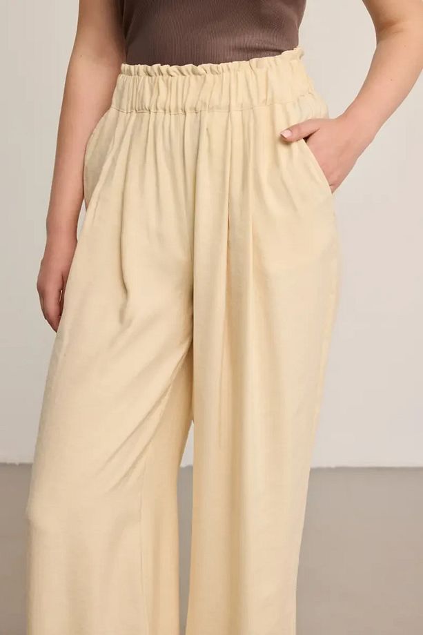 Bol Paça Modal Pantolon - Ekru - 4