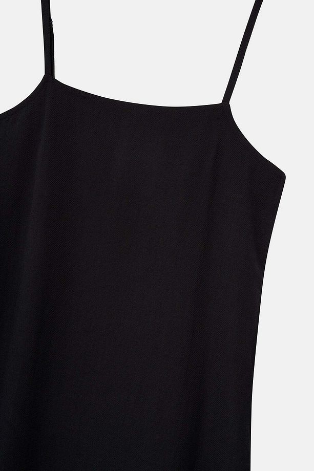 Basic TENCEL™ Uzun Elbise - Siyah - 2