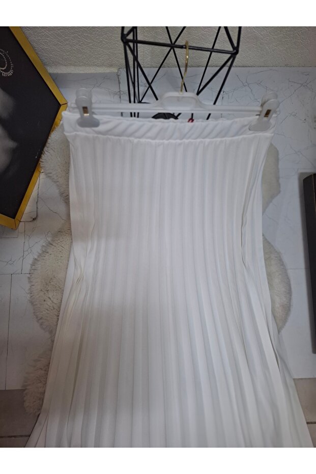 Kadın efraze marka pliseli etek - 4