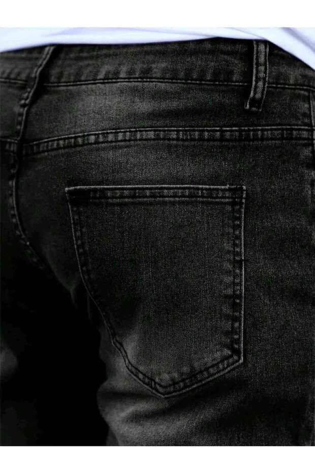 Regular Fit Erkek Kot Şort - 4