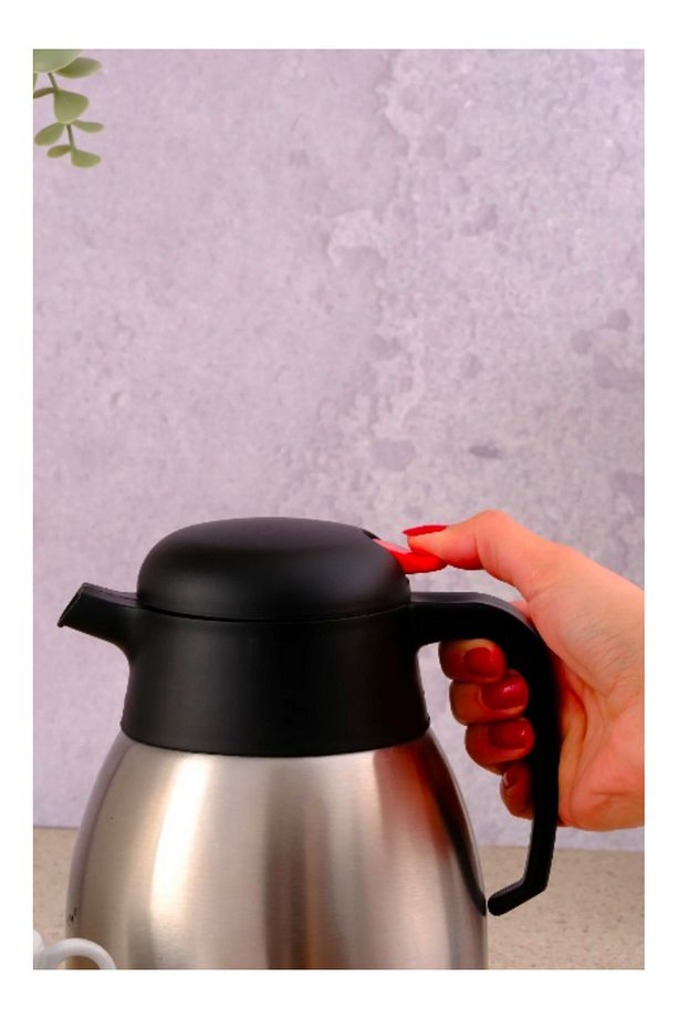Paslanmaz çelik çay termosu 2 litre 12-24 saat soğuk 8-12 saat sıcak tutma - 3