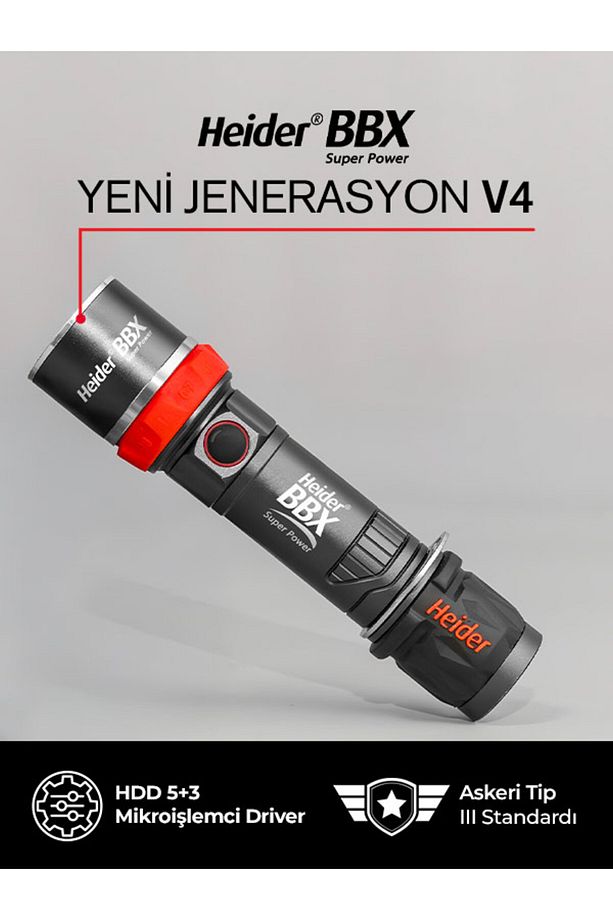 (YENİ) BBX Super Power V4 - 2025 Yeni Versiyon - Dual Charge Type (USB Type-C +Adaptör) - 3