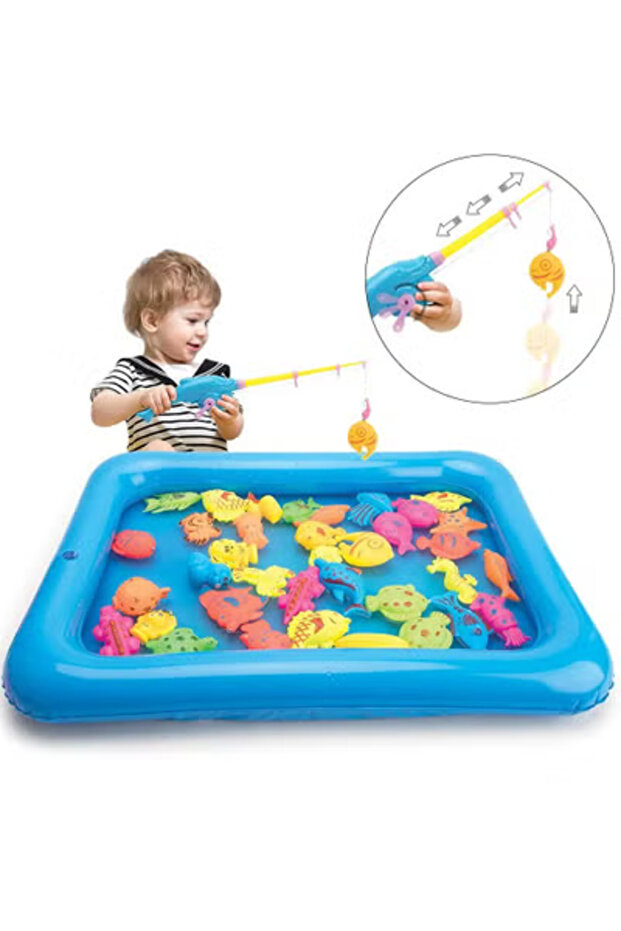 لعبة صيد السمك مع حوض سباحة قابل للنفخ - 1