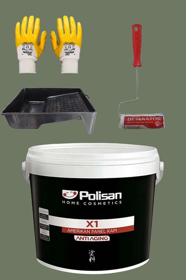 4'Lü Set X1 Kokusuz Panel Kapı Boyası Amerikan Kapı 1KG - 1