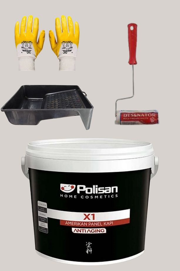 4'Lü Set X1 Kokusuz Panel Kapı Boyası Amerikan Kapı 1KG - 1